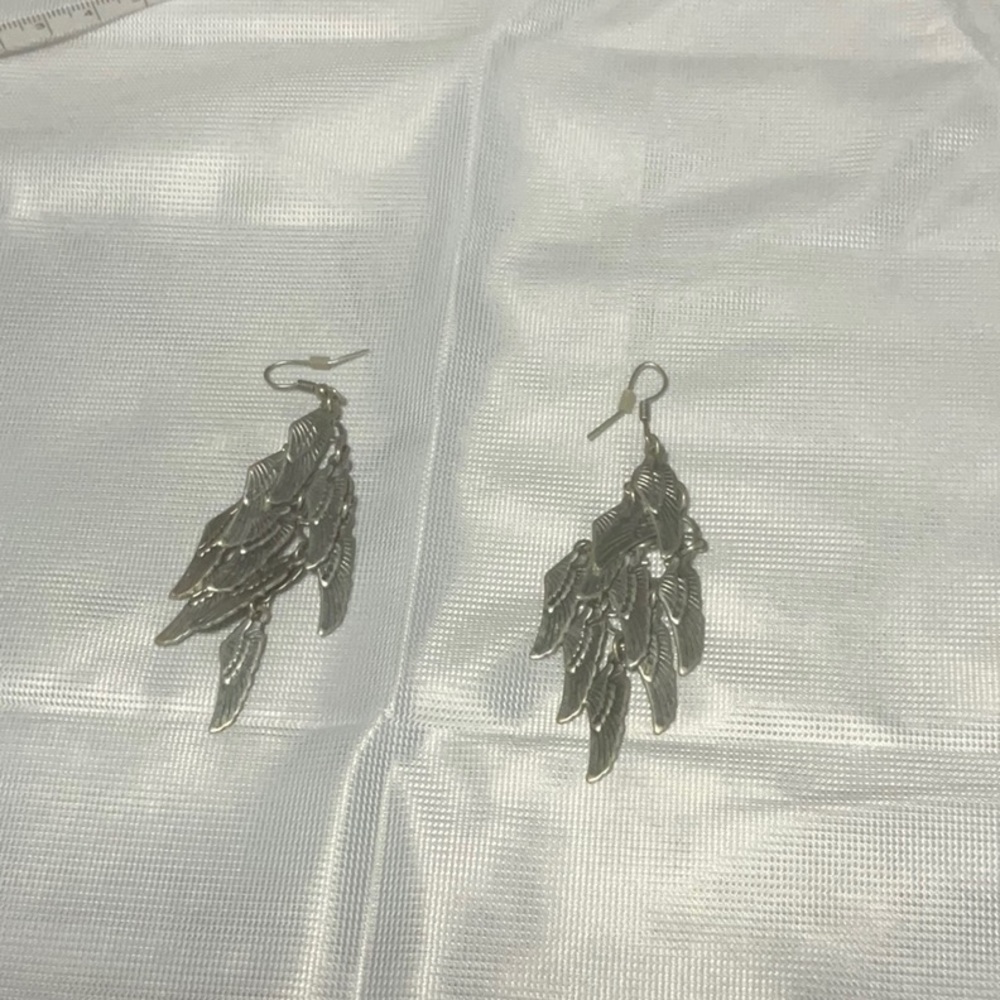 Silver Earrings.
